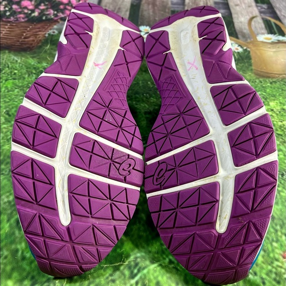 ASICS Gel Contend 4 Size 11 Womens Running Athletic Shoes Blue T765N - Picture 10 of 12